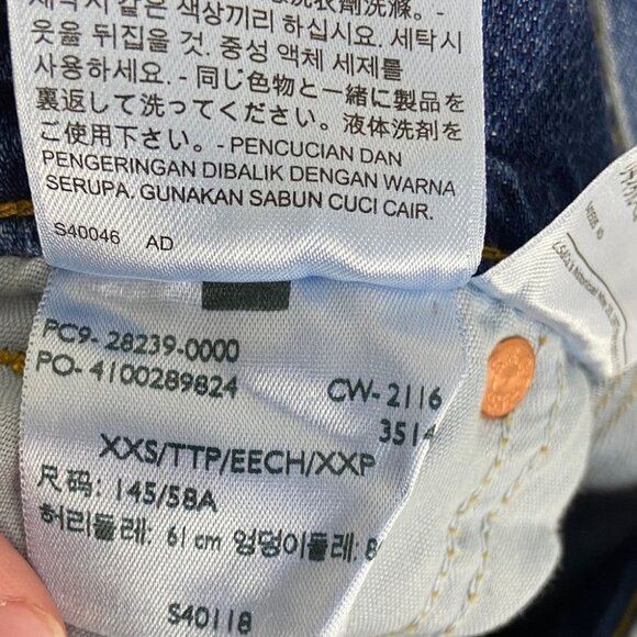 Levis Overalls Size XXS Denim Dungarees Blue Cotton Jumpsuit Casual Bib Style - Picture 8 of 11